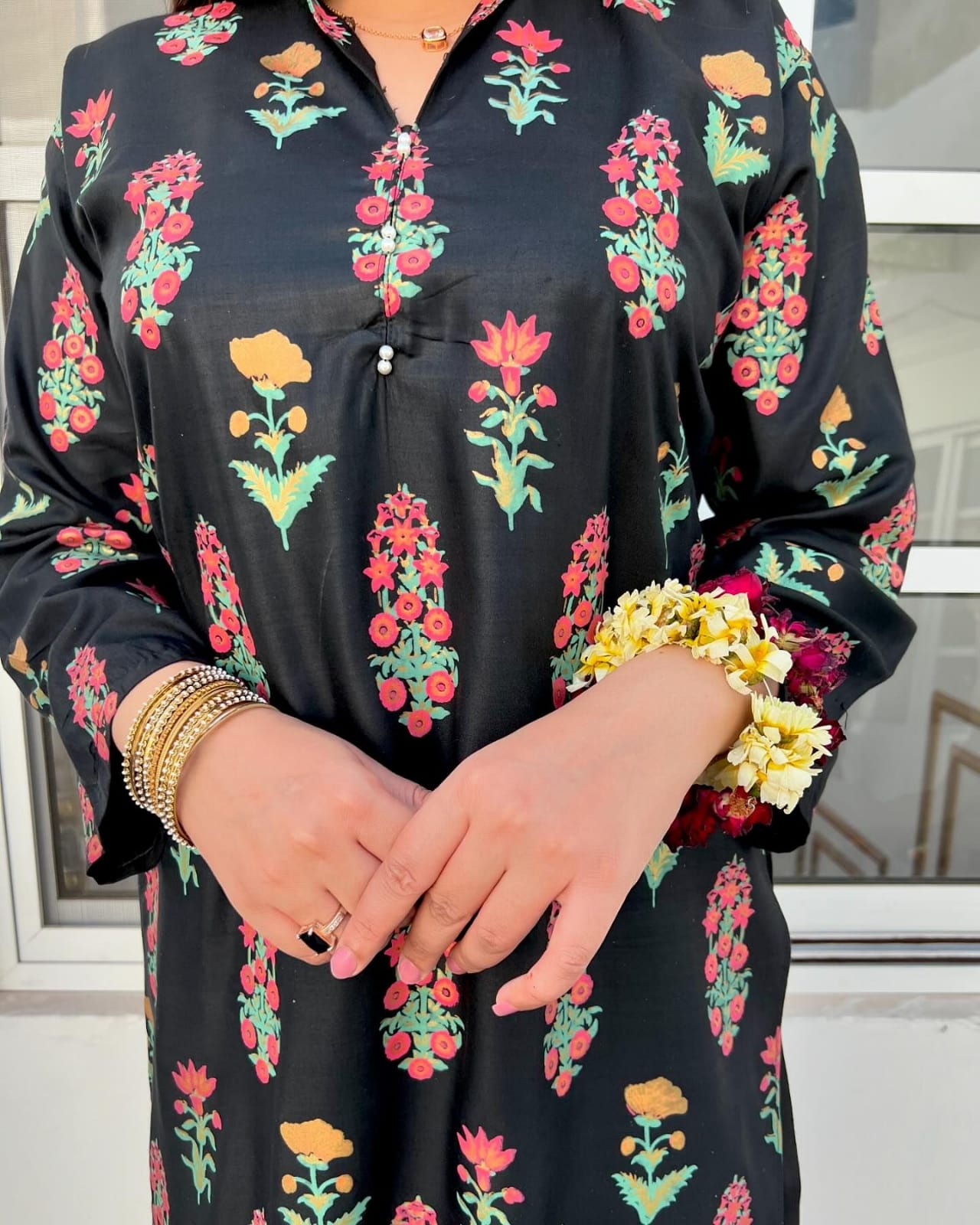 A Flower Block print 2pc