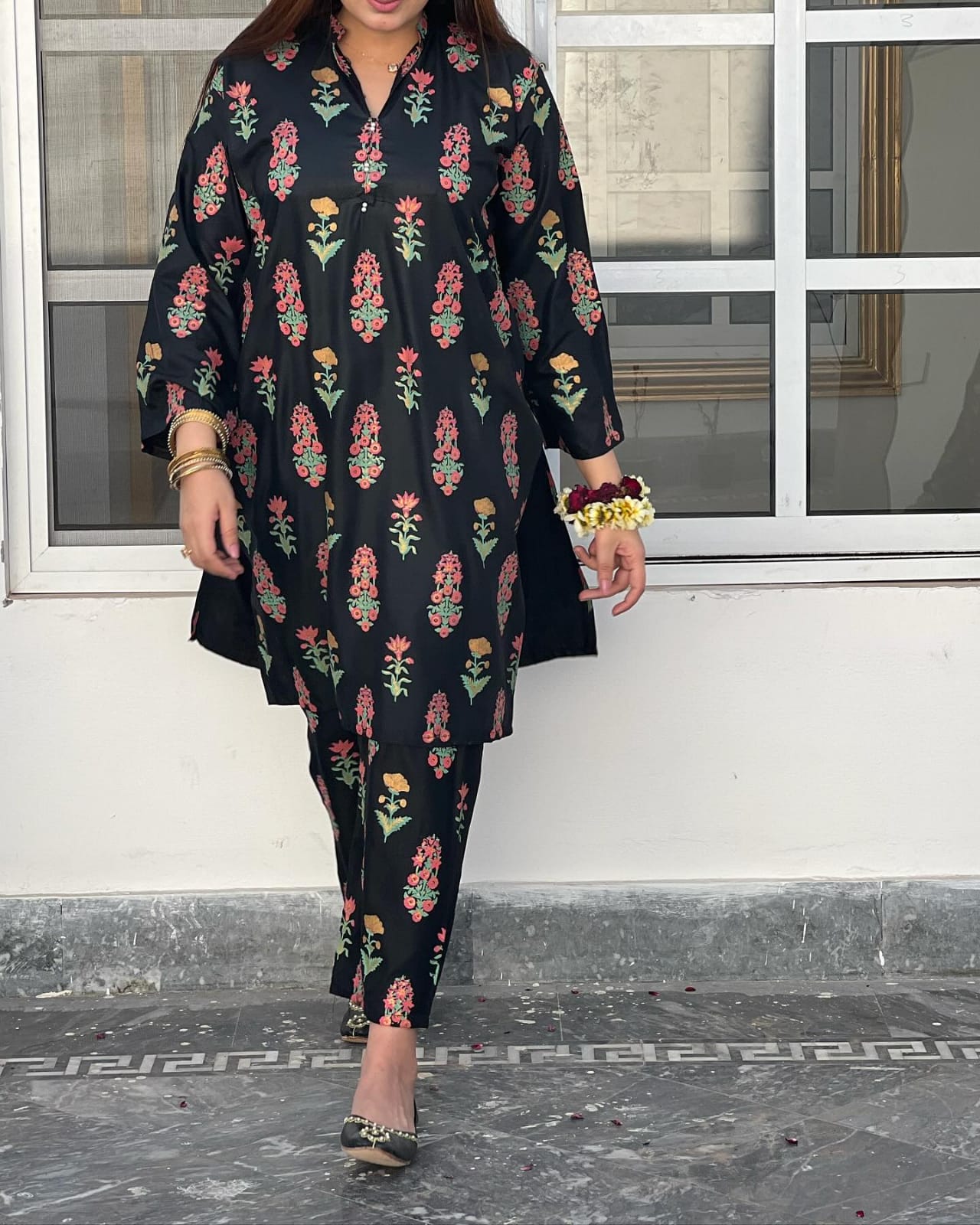 A Flower Block print 2pc