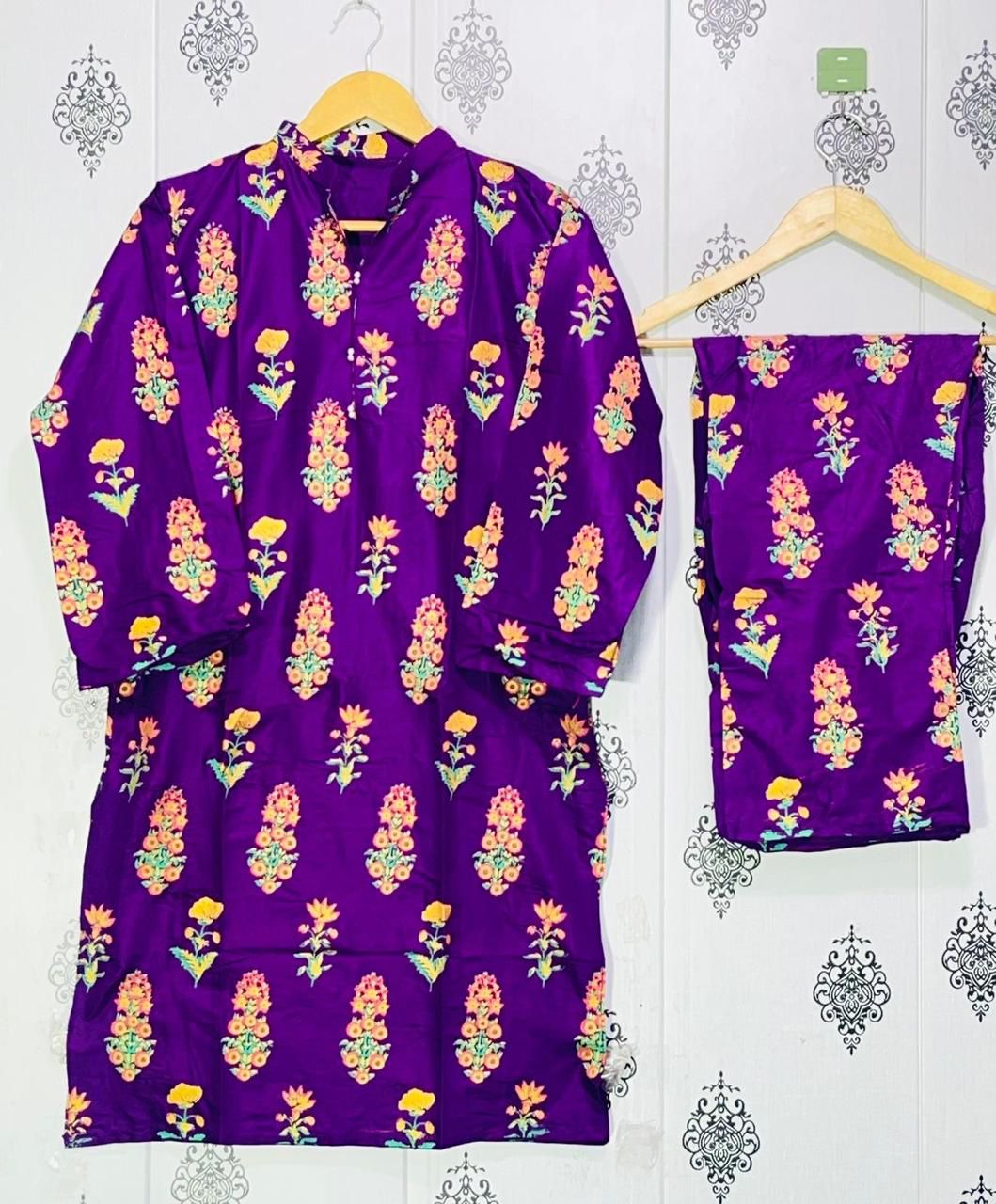 A Flower Block print 2pc