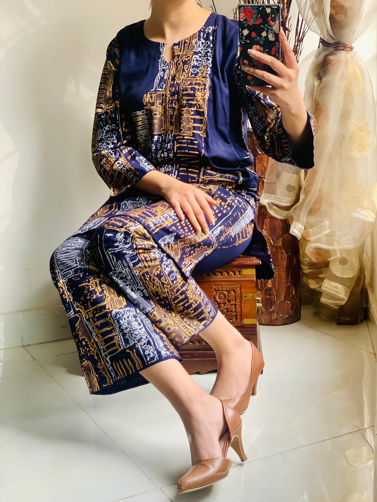 NEW TRENDY NEW VIRAL MOUTAIN  2PC DRESS FOR FULL SUMMMER