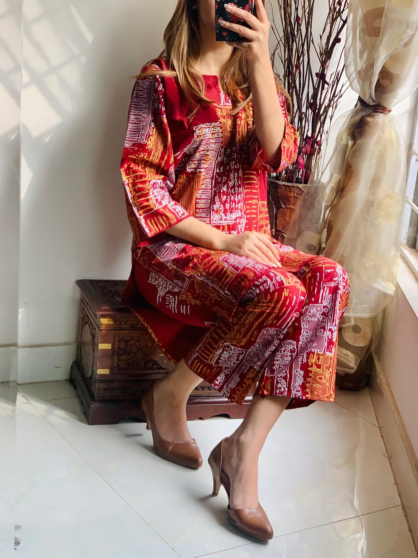 NEW TRENDY NEW VIRAL MOUTAIN  2PC DRESS FOR FULL SUMMMER