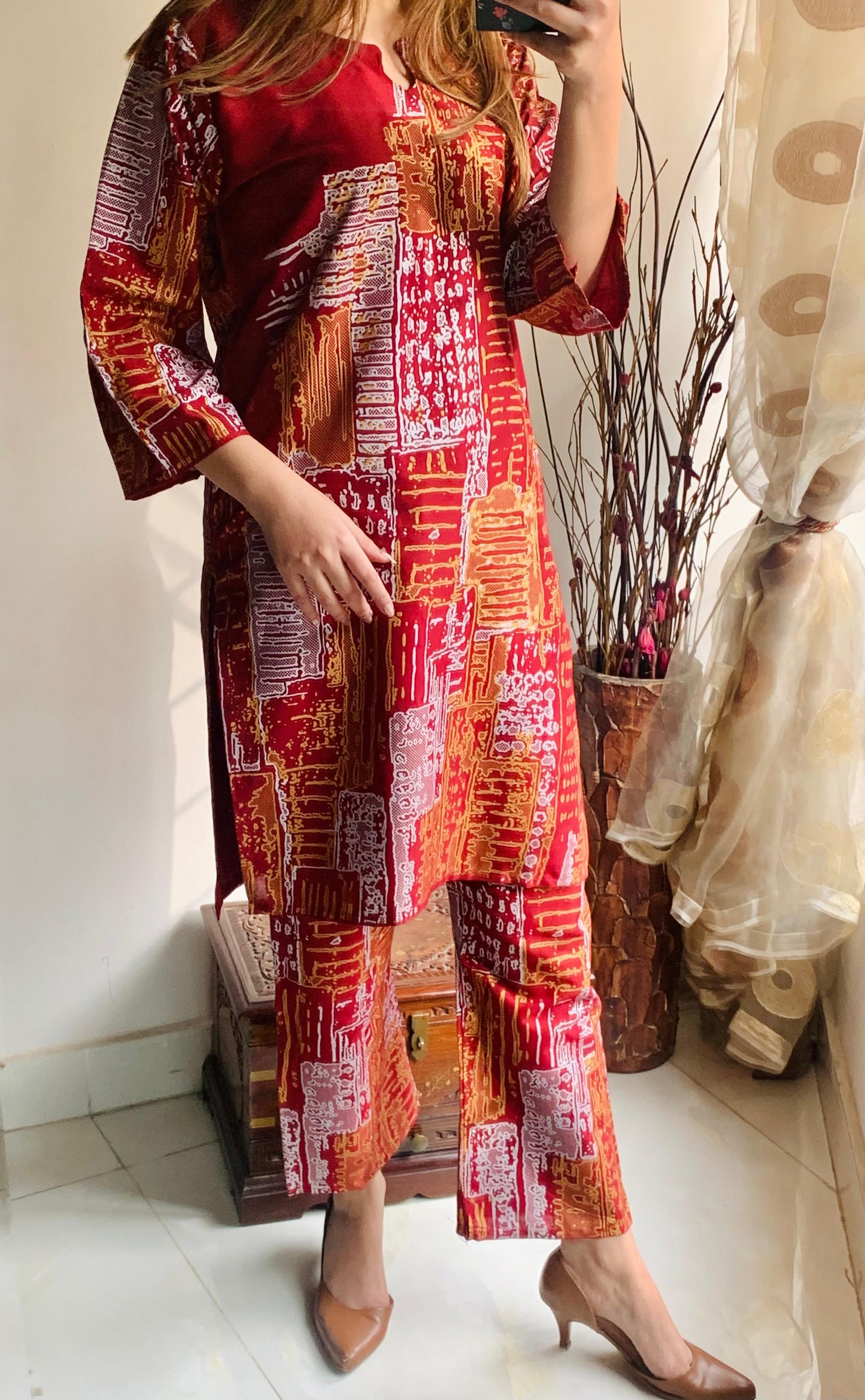NEW TRENDY NEW VIRAL MOUTAIN  2PC DRESS FOR FULL SUMMMER